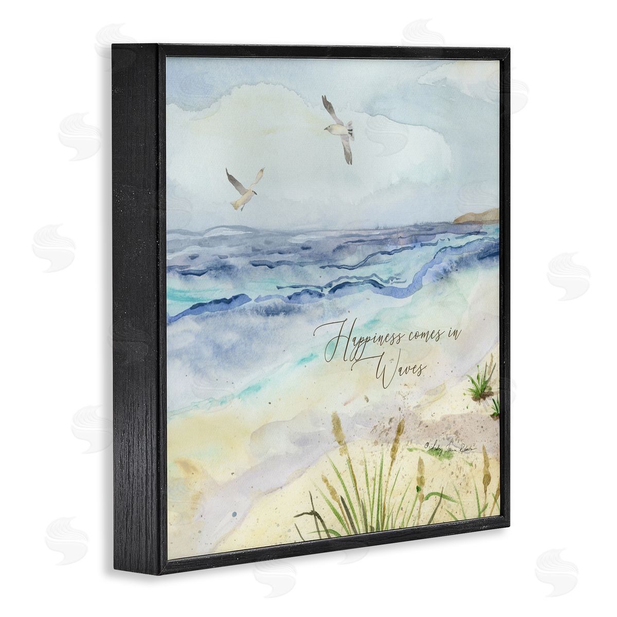 Audrey Jeanne Roberts Inspiring Happiness Coastal Scene Canvas Wall Art Print