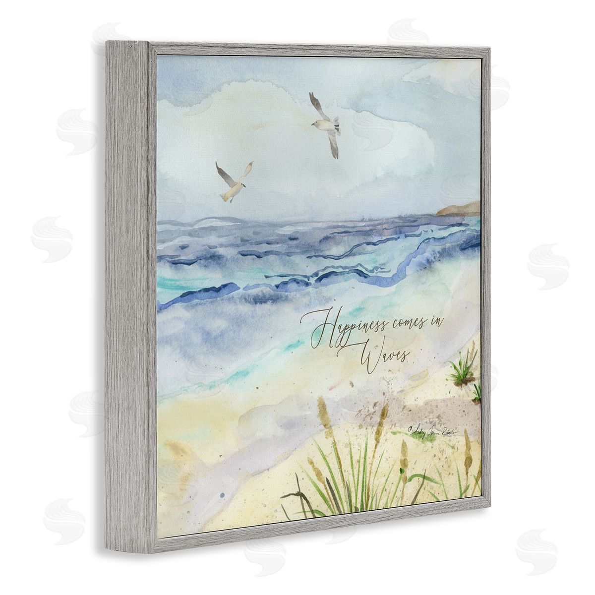 Audrey Jeanne Roberts Inspiring Happiness Coastal Scene Canvas Wall Art Print