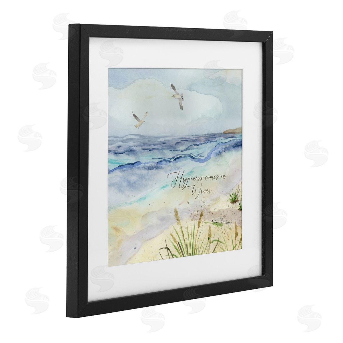 Audrey Jeanne Roberts Inspiring Happiness Coastal Scene Canvas Wall Art Print