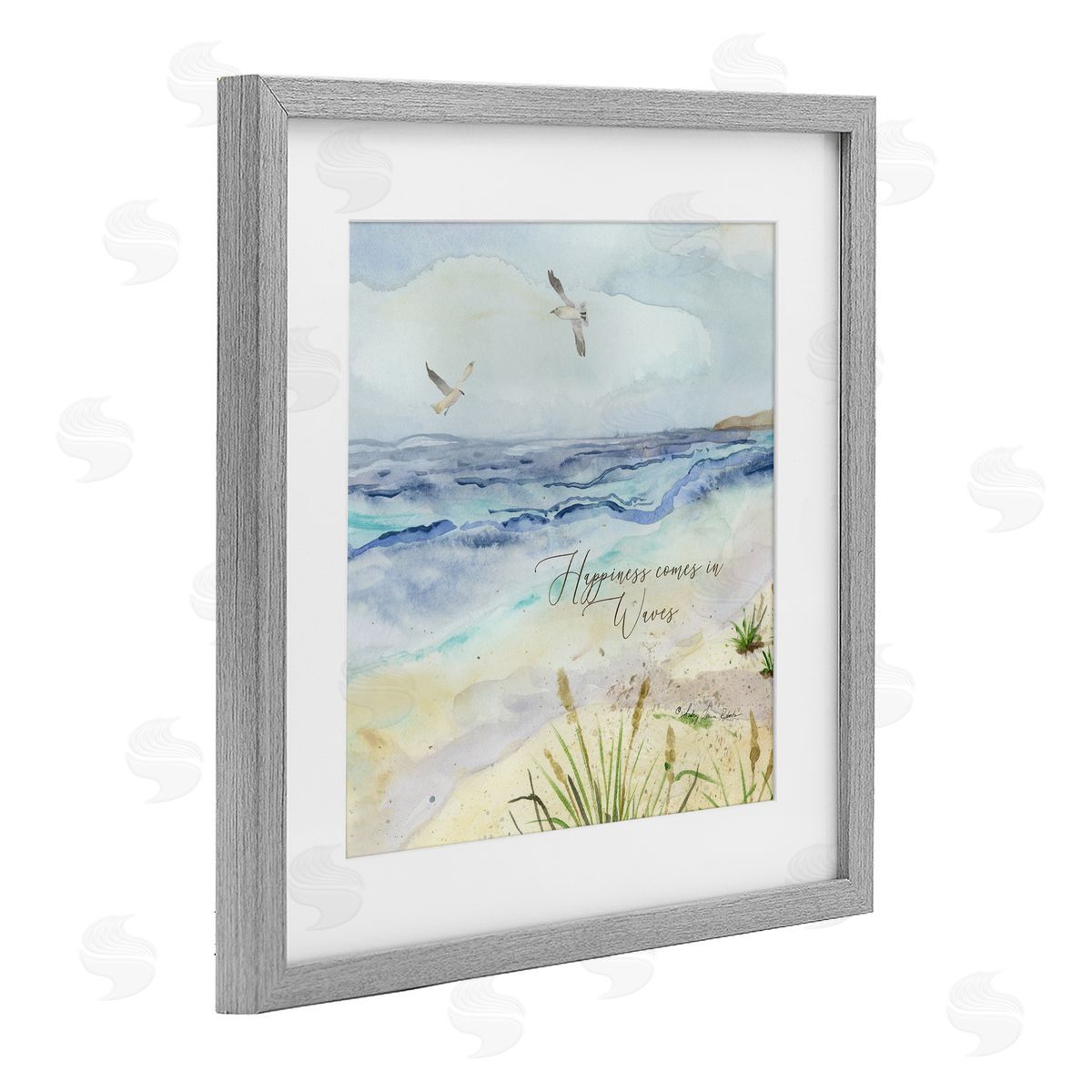 Audrey Jeanne Roberts Inspiring Happiness Coastal Scene Canvas Wall Art Print