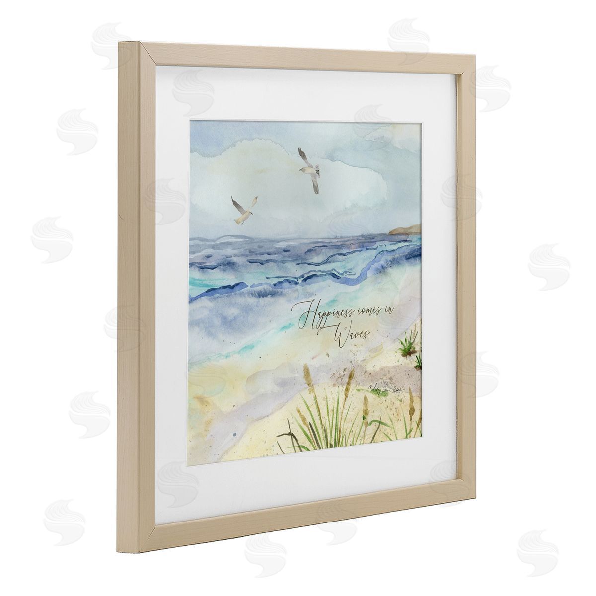 Audrey Jeanne Roberts Inspiring Happiness Coastal Scene Canvas Wall Art Print