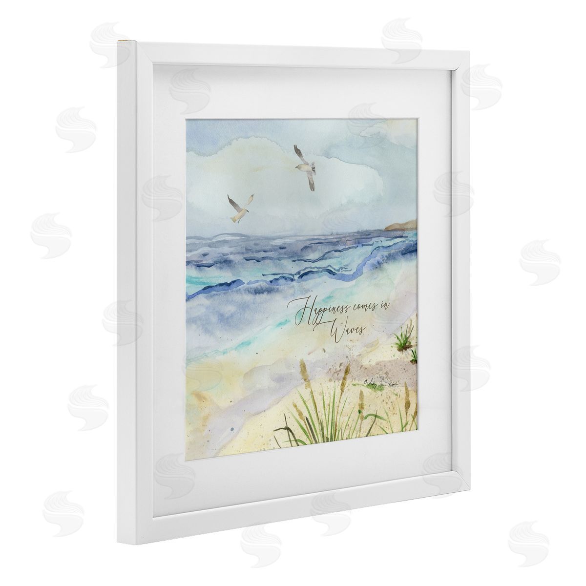 Audrey Jeanne Roberts Inspiring Happiness Coastal Scene Canvas Wall Art Print