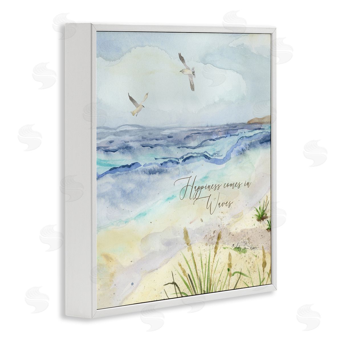 Audrey Jeanne Roberts Inspiring Happiness Coastal Scene Canvas Wall Art Print