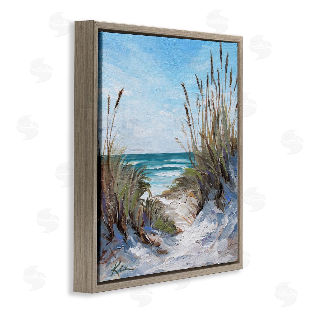 Lindsay Kivi Fine Art Seascapes Through Grasses Canvas Wall Art Print