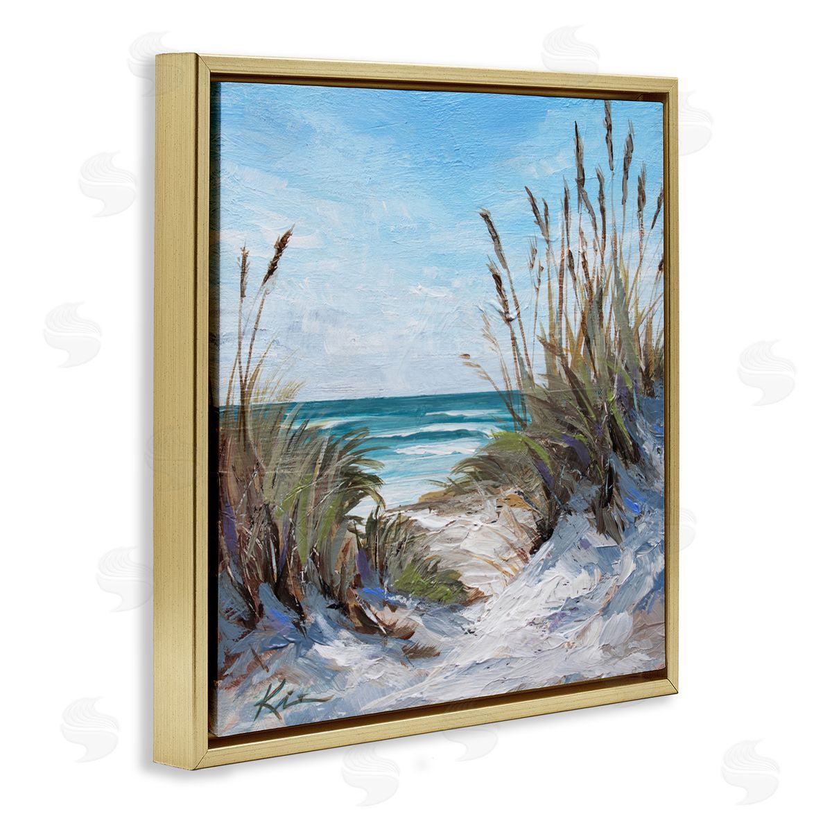 Lindsay Kivi Fine Art Seascapes Through Grasses Canvas Wall Art Print