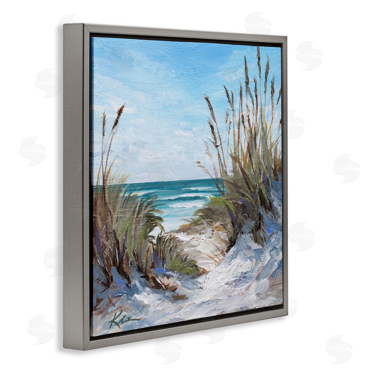 Lindsay Kivi Fine Art Seascapes Through Grasses Canvas Wall Art Print