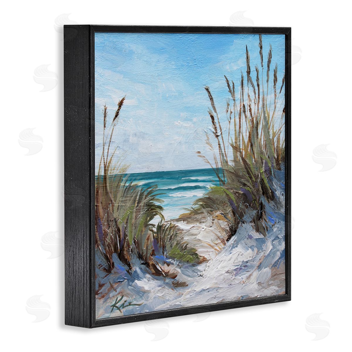 Lindsay Kivi Fine Art Seascapes Through Grasses Canvas Wall Art Print