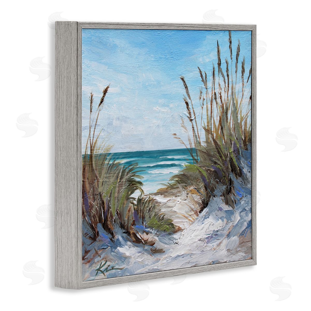 Lindsay Kivi Fine Art Seascapes Through Grasses Canvas Wall Art Print