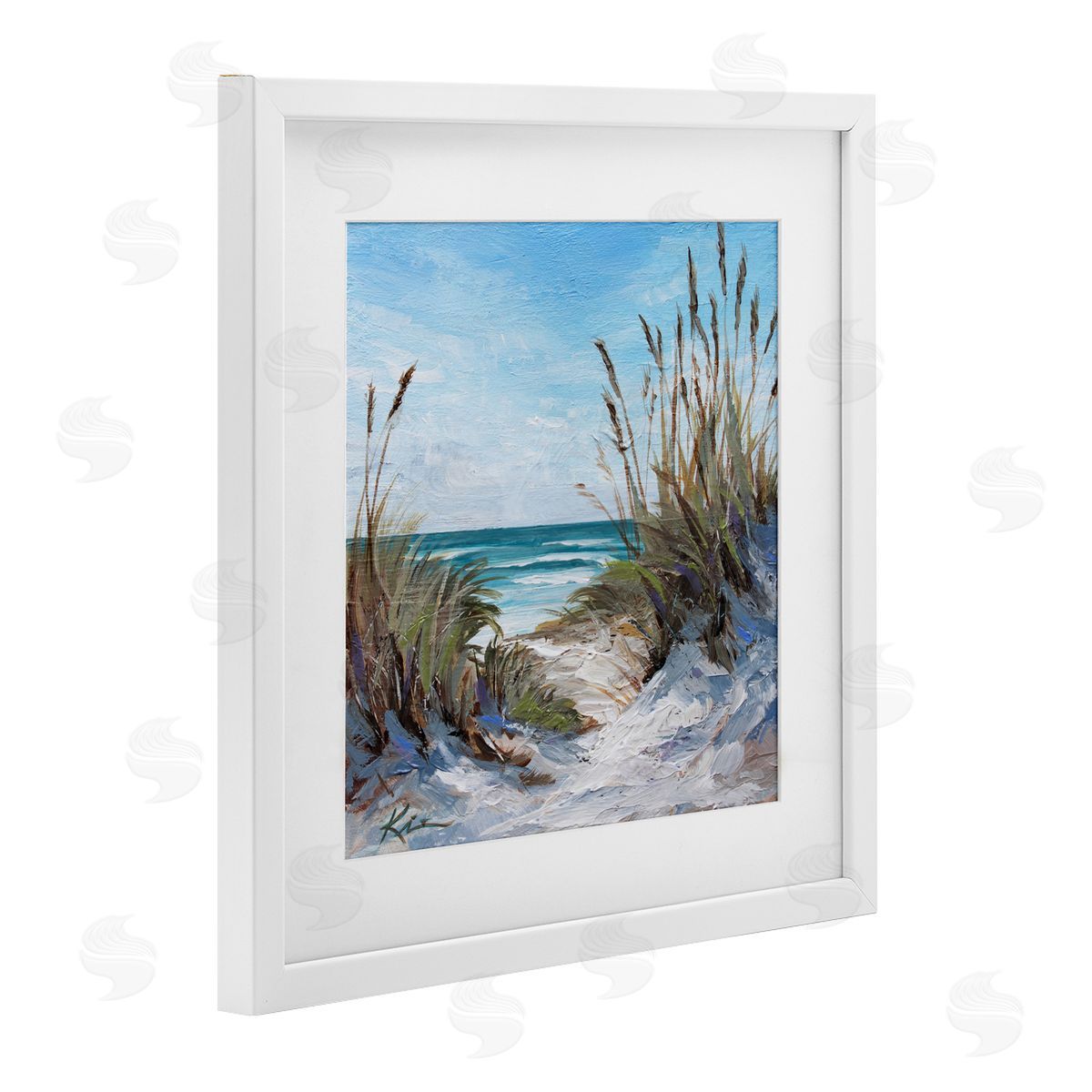 Lindsay Kivi Fine Art Seascapes Through Grasses Canvas Wall Art Print