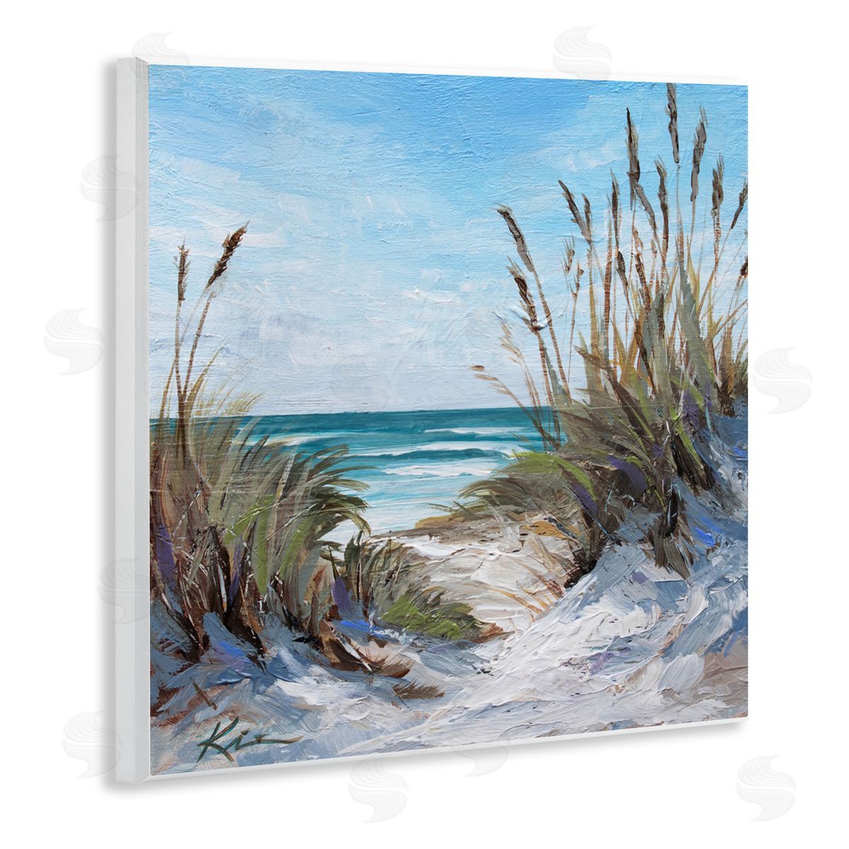 Lindsay Kivi Fine Art Seascapes Through Grasses Canvas Wall Art Print