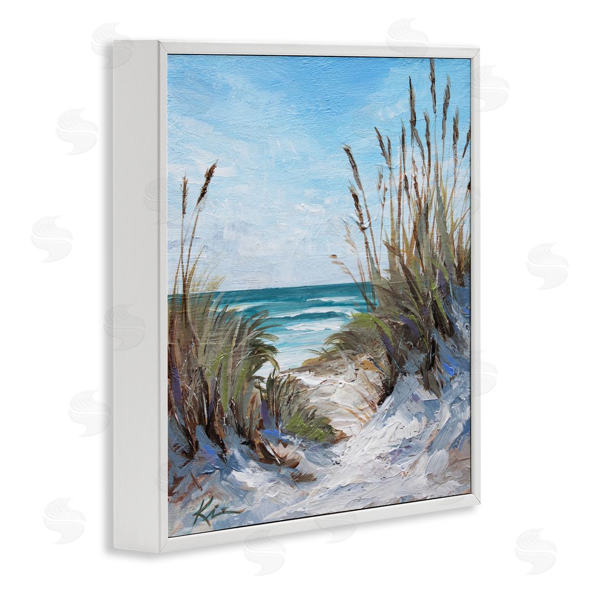 Lindsay Kivi Fine Art Seascapes Through Grasses Canvas Wall Art Print