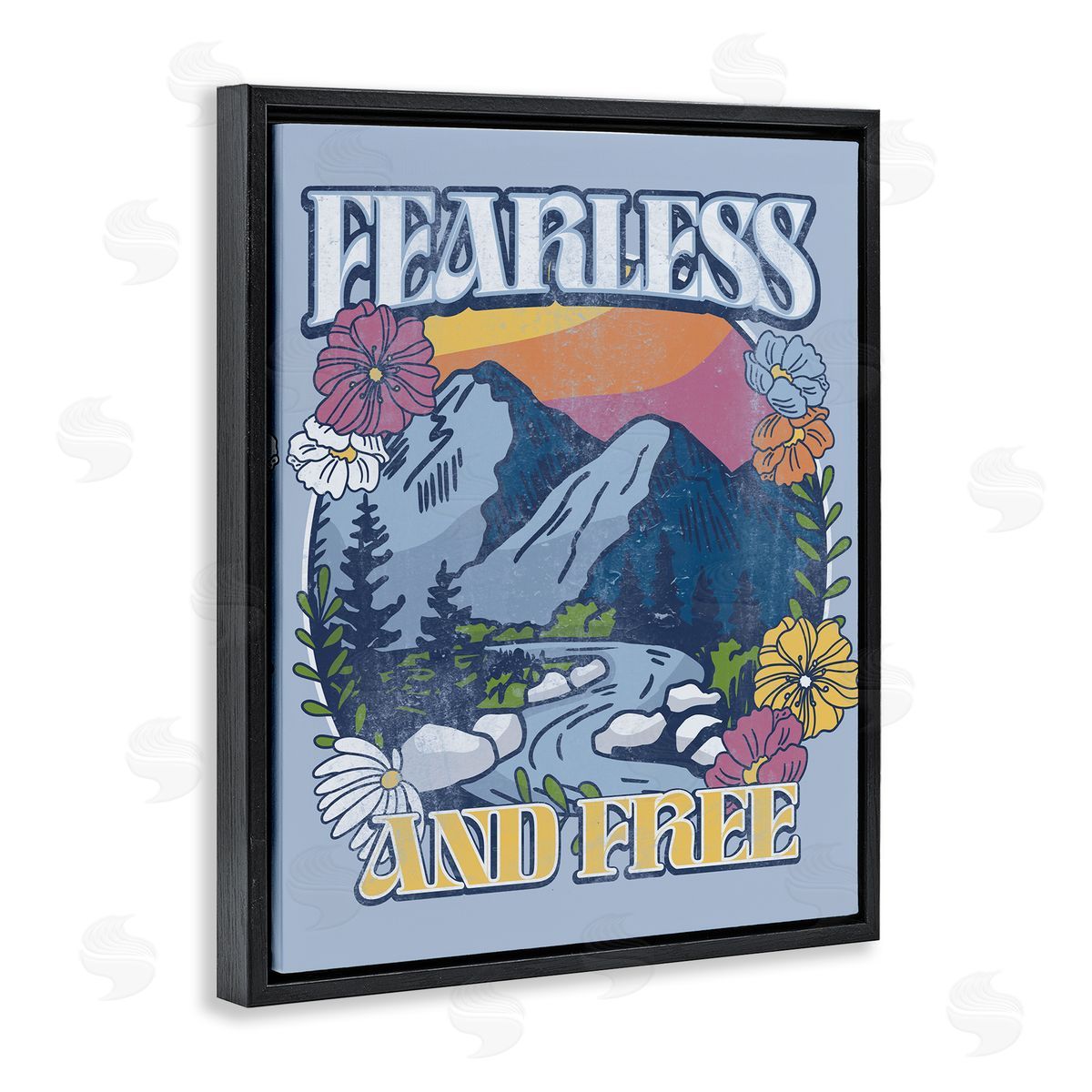 Jedco Brands, Inc. Fearless And Free Mountains Canvas Wall Art Print