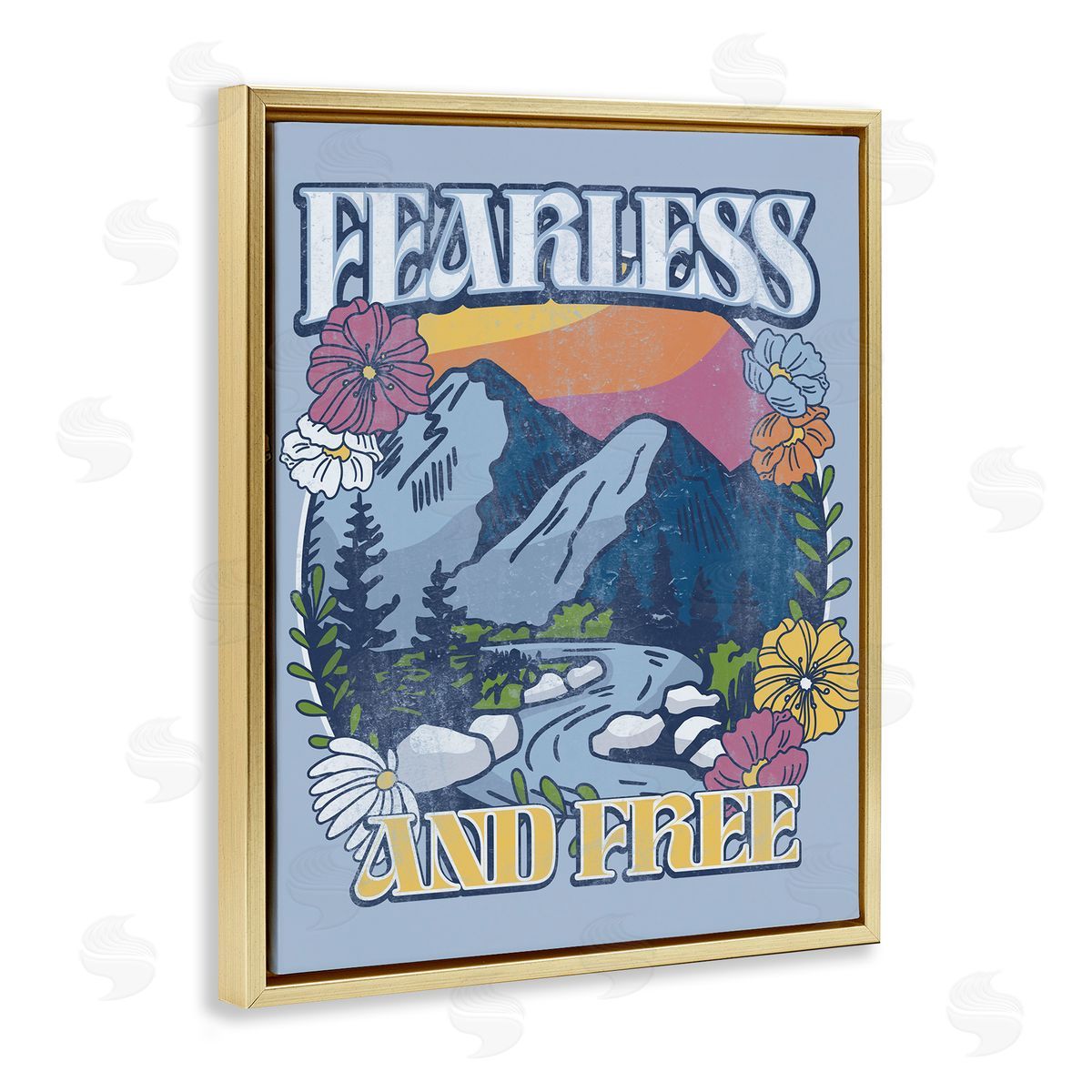 Jedco Brands, Inc. Fearless And Free Mountains Canvas Wall Art Print