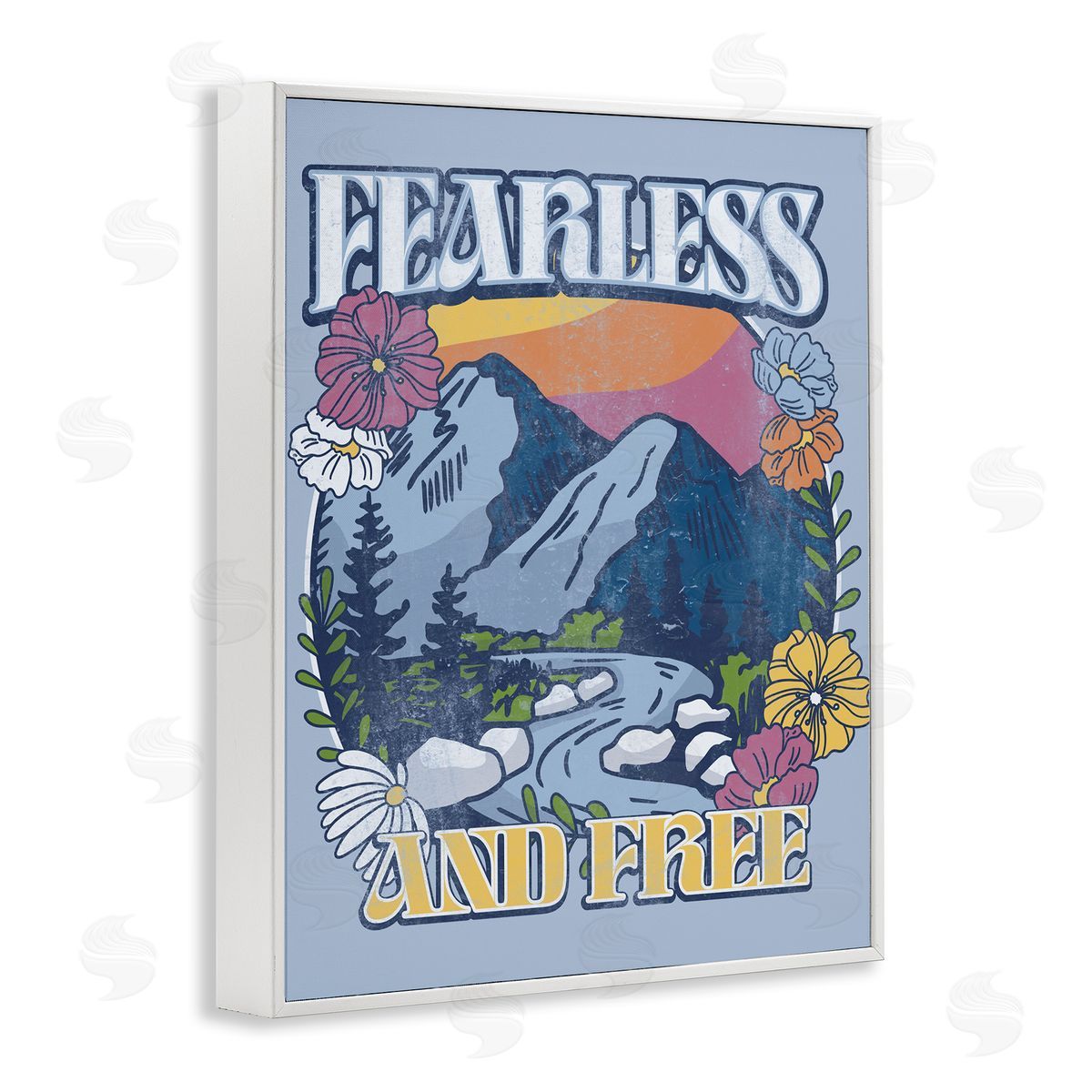 Jedco Brands, Inc. Fearless And Free Mountains Canvas Wall Art Print