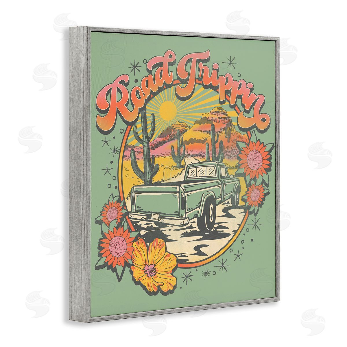 Jedco Brands, Inc. Road Trippin Retro Truck Canvas Wall Art Print
