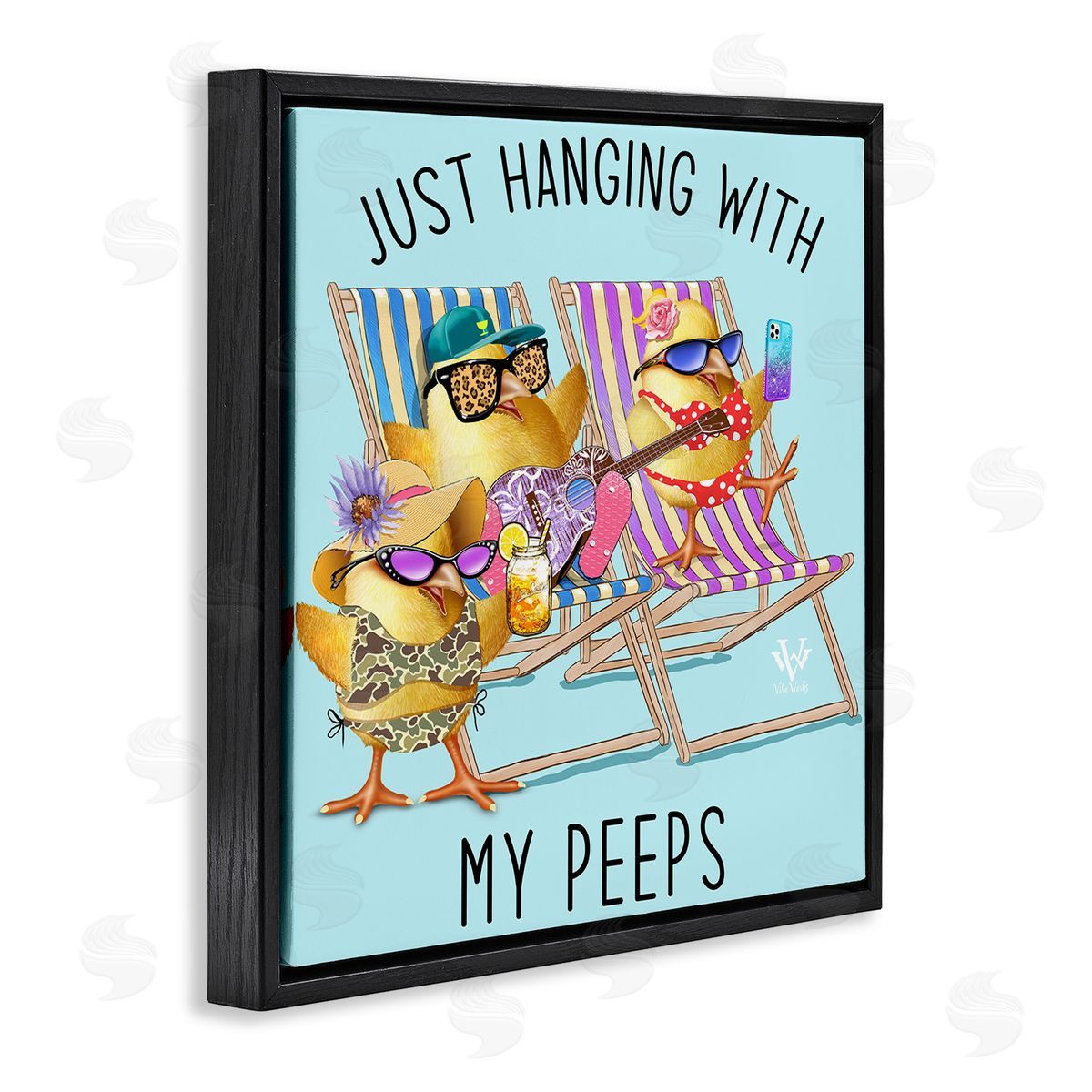 Jim Baldwin Hanging With My Peeps Canvas Wall Art Print