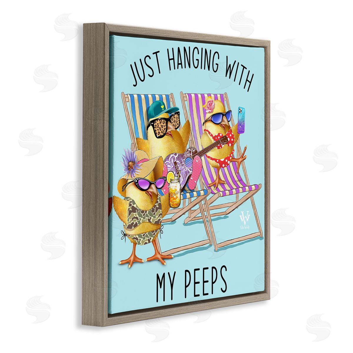 Jim Baldwin Hanging With My Peeps Canvas Wall Art Print
