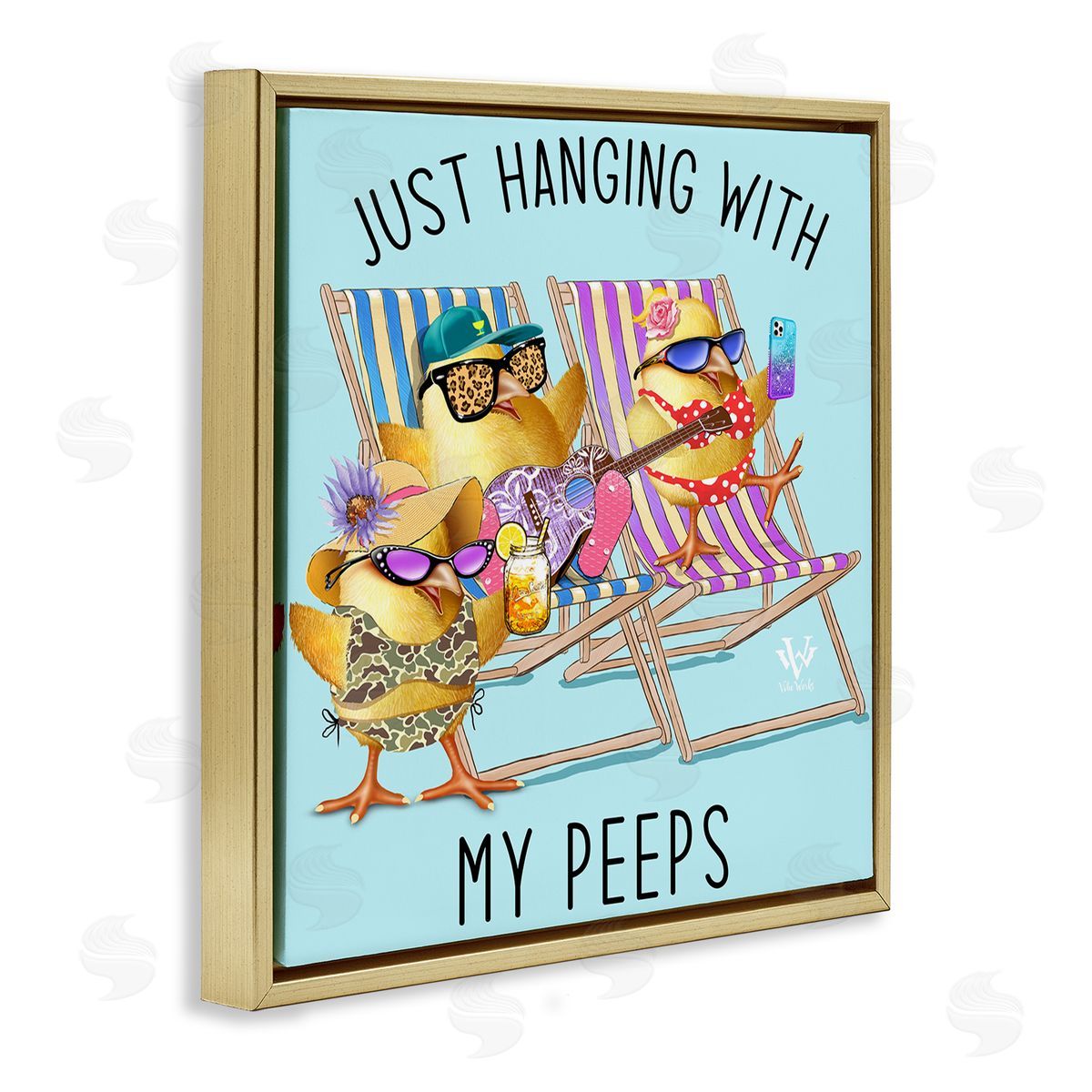 Jim Baldwin Hanging With My Peeps Canvas Wall Art Print