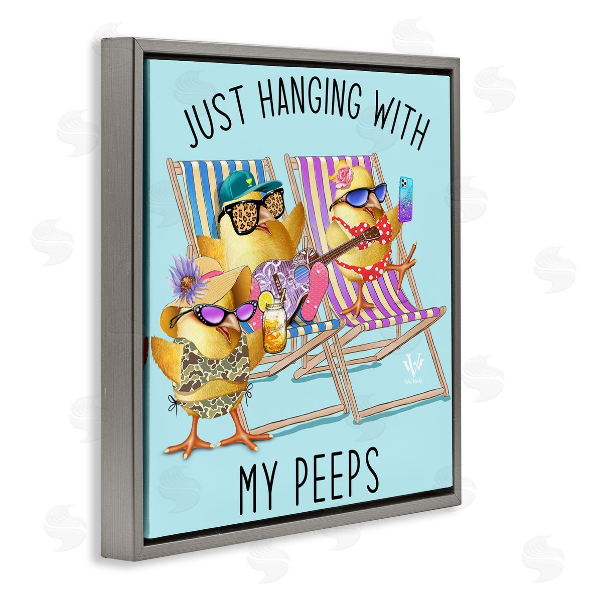 Jim Baldwin Hanging With My Peeps Canvas Wall Art Print