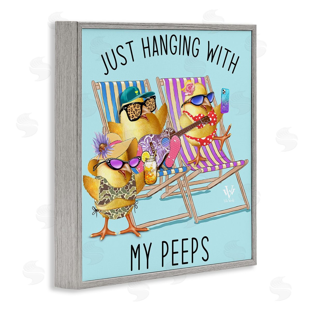 Jim Baldwin Hanging With My Peeps Canvas Wall Art Print