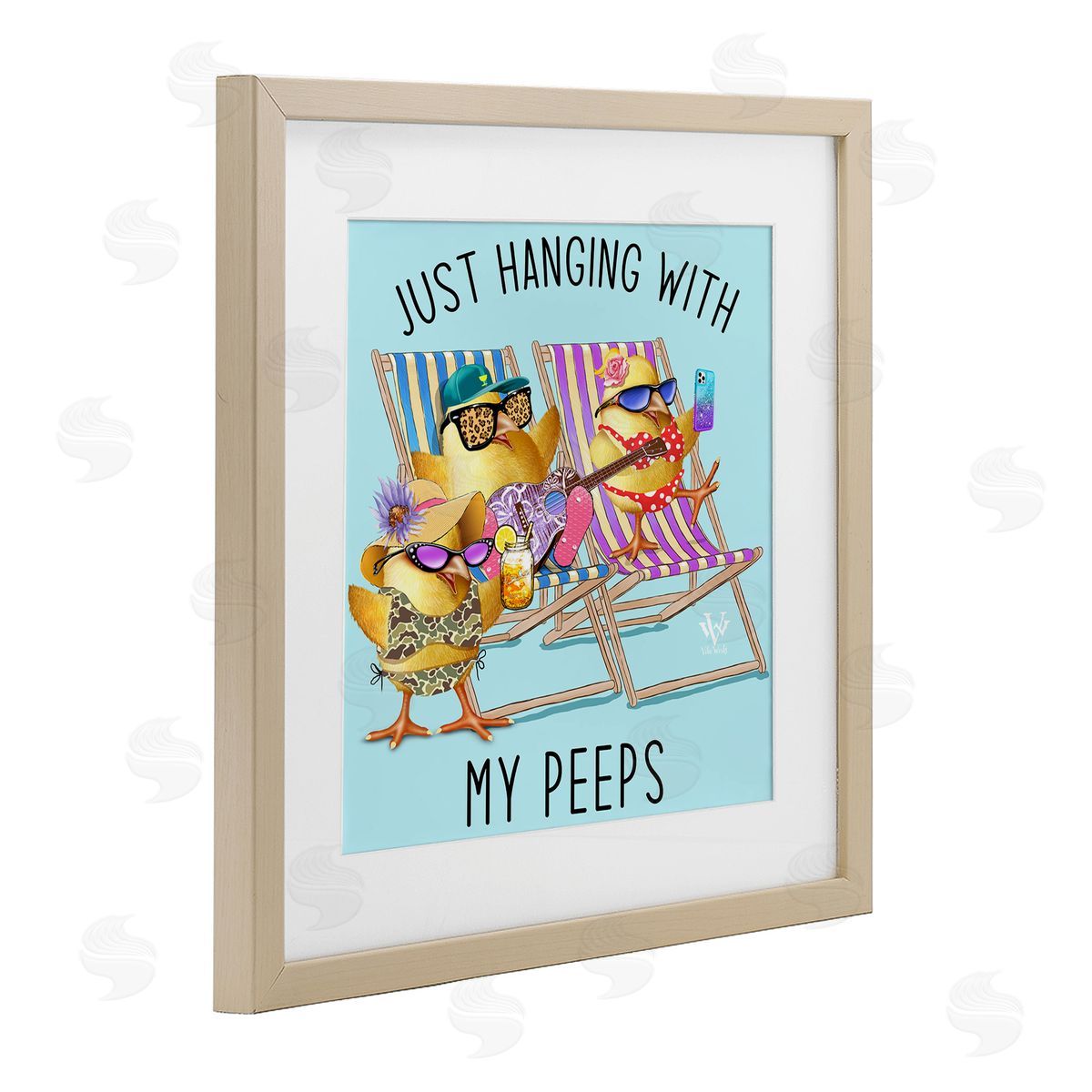 Jim Baldwin Hanging With My Peeps Canvas Wall Art Print