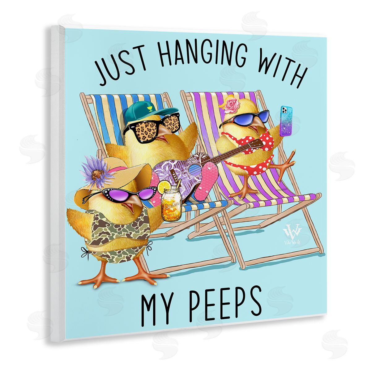 Jim Baldwin Hanging With My Peeps Canvas Wall Art Print