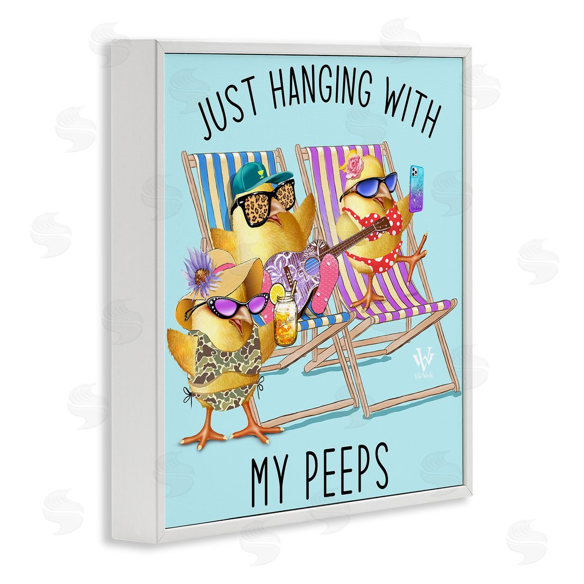 Jim Baldwin Hanging With My Peeps Canvas Wall Art Print