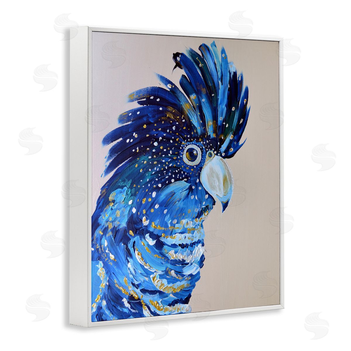 Jennifer Seeley Coco The Cockatoo White Frame Giclee Art Print