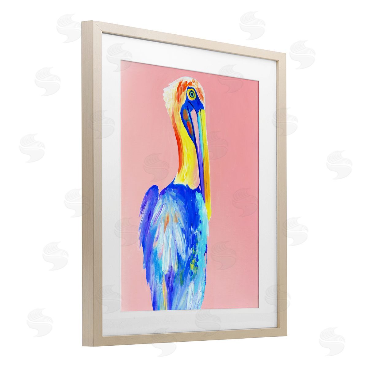 Jennifer Seeley Pink Pelican Expression Canvas Wall Art Print