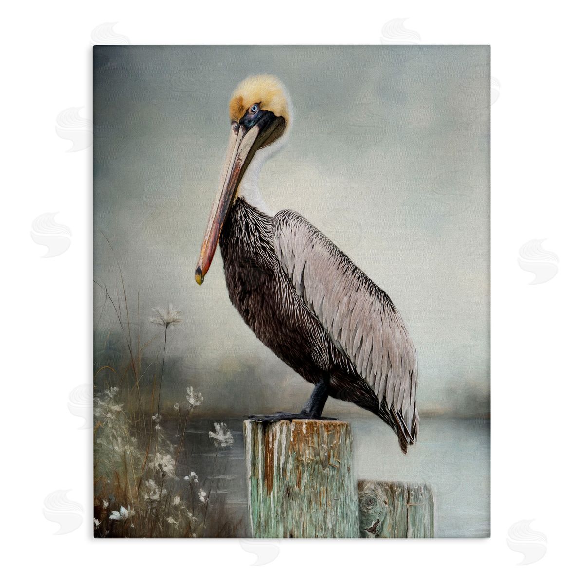 Kelley Parker Peaceful Marsh Perch Canvas Wall Art Print
