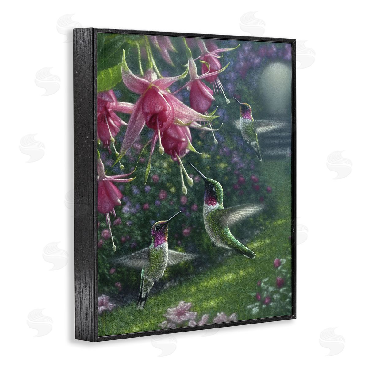 Collin Bogle Hummingbird Haven Garden Canvas Wall Art Print