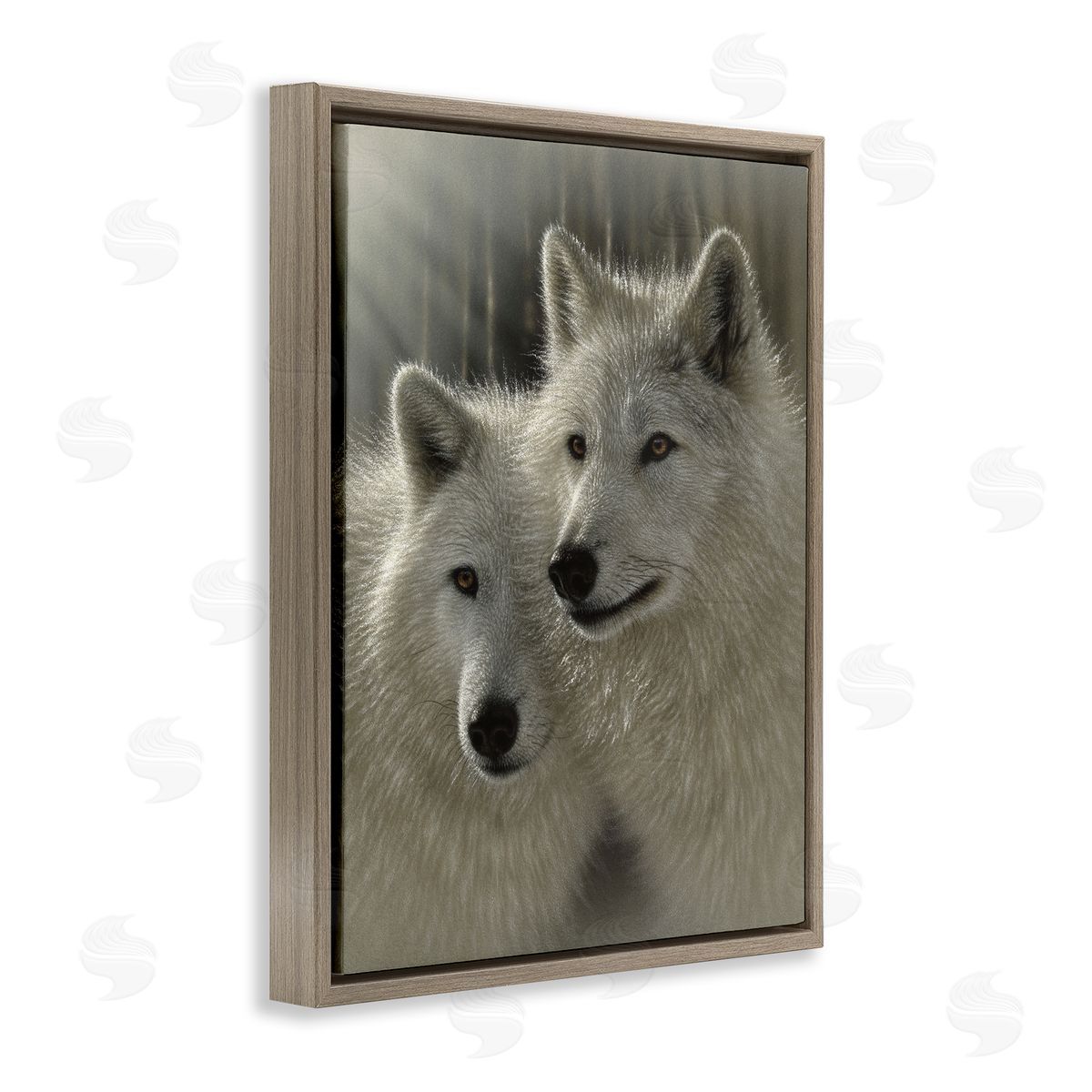 Collin Bogle Sunlit Soulmates Wolves Canvas Wall Art Print