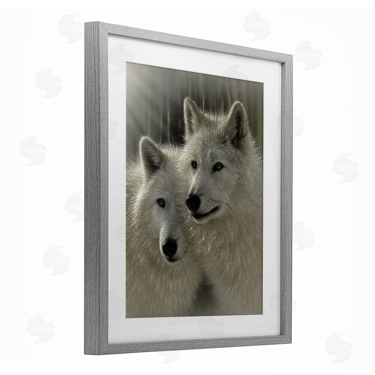 Collin Bogle Sunlit Soulmates Wolves Canvas Wall Art Print