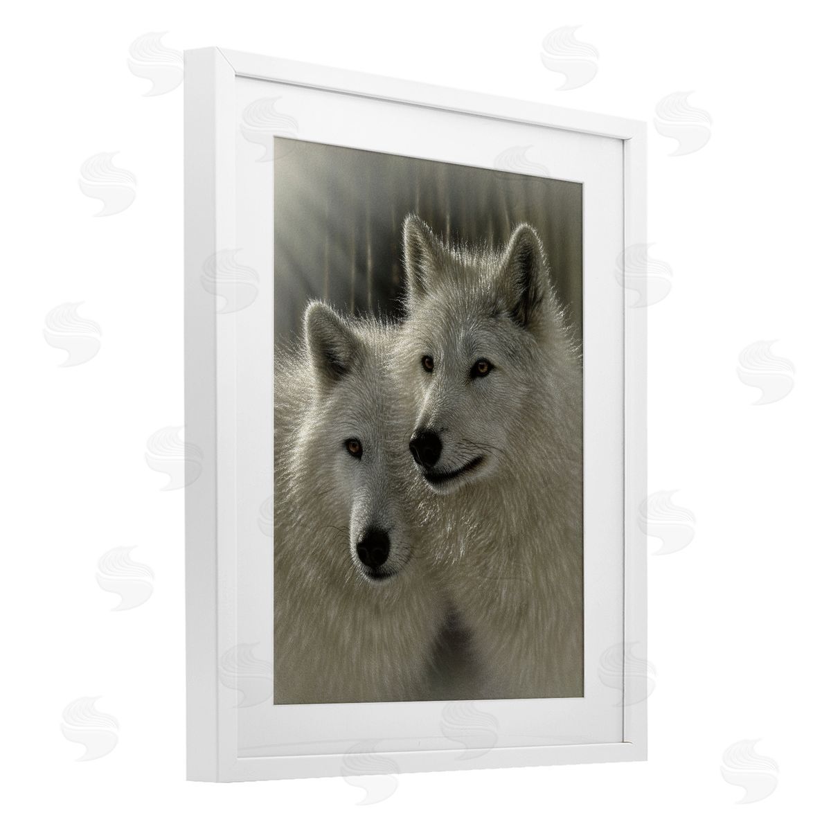Collin Bogle Sunlit Soulmates Wolves Canvas Wall Art Print