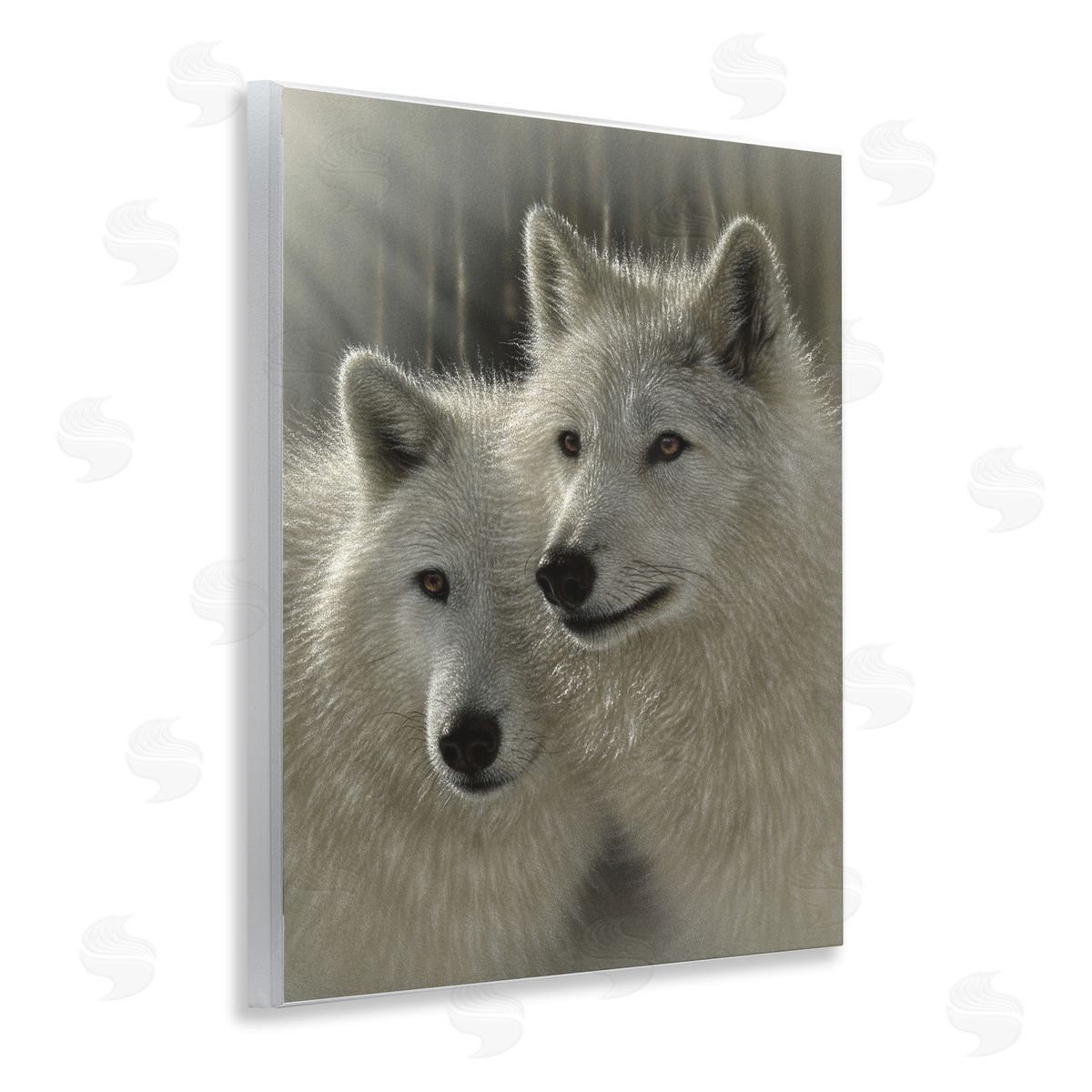 Collin Bogle Sunlit Soulmates Wolves Canvas Wall Art Print