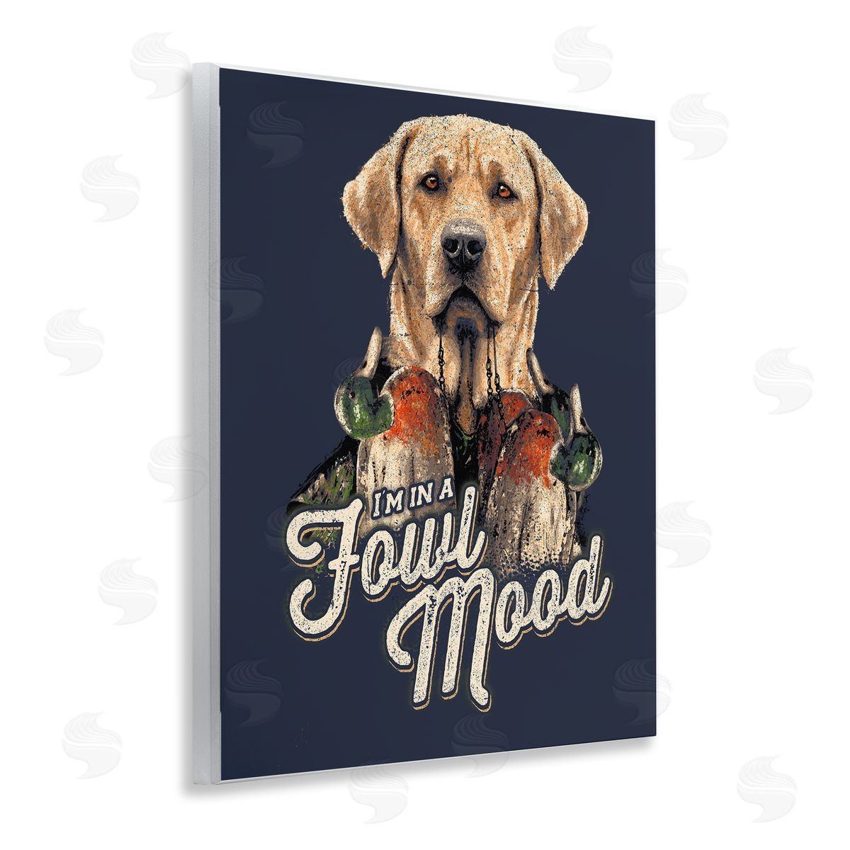 Jedco Brands, Inc. Fowl Mood Hunting Dog Canvas Wall Art Print