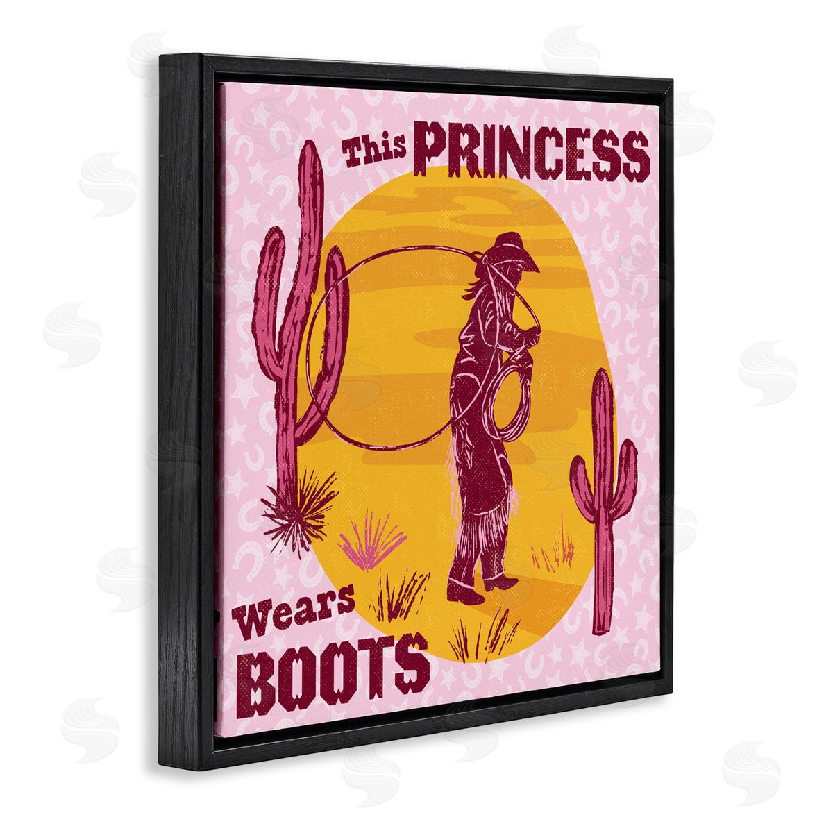 Diane Labombarbe This Princess Wears Boots Canvas Wall Art Print
