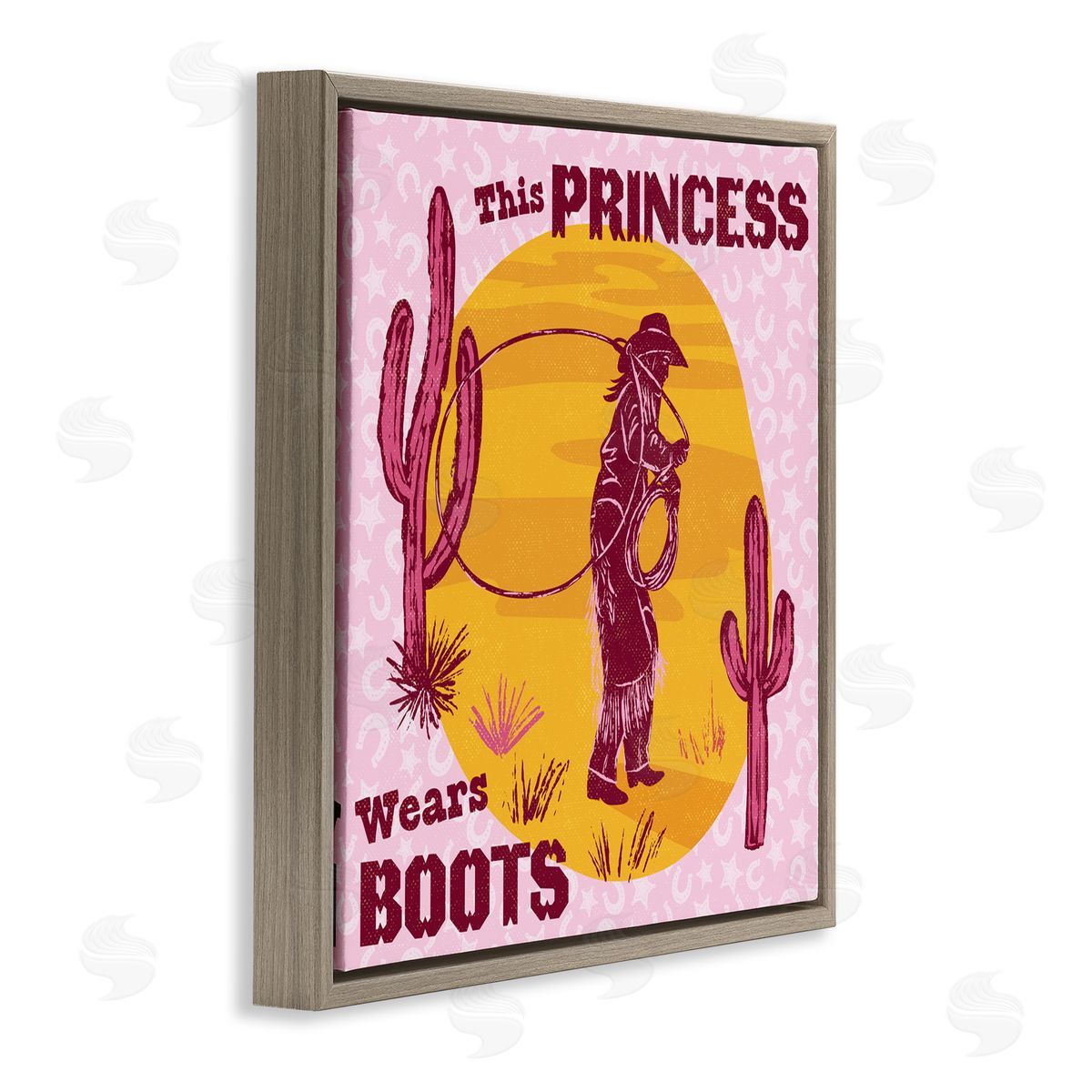 Diane Labombarbe This Princess Wears Boots Canvas Wall Art Print