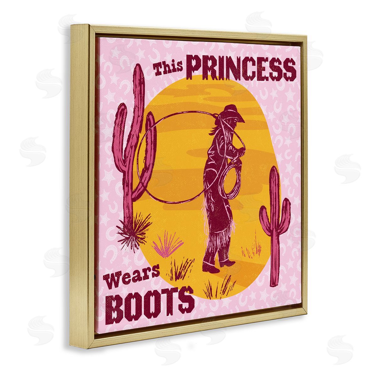 Diane Labombarbe This Princess Wears Boots Canvas Wall Art Print