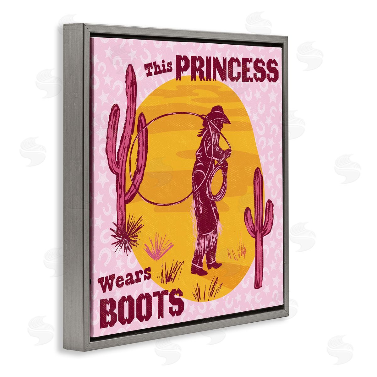 Diane Labombarbe This Princess Wears Boots Canvas Wall Art Print
