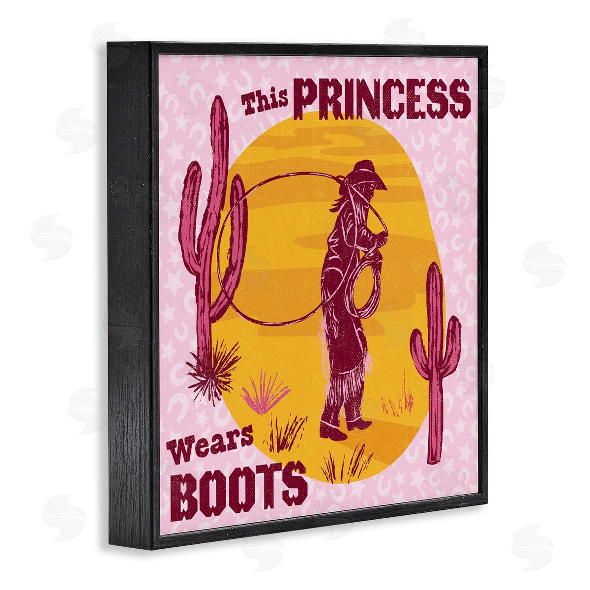 Diane Labombarbe This Princess Wears Boots Canvas Wall Art Print