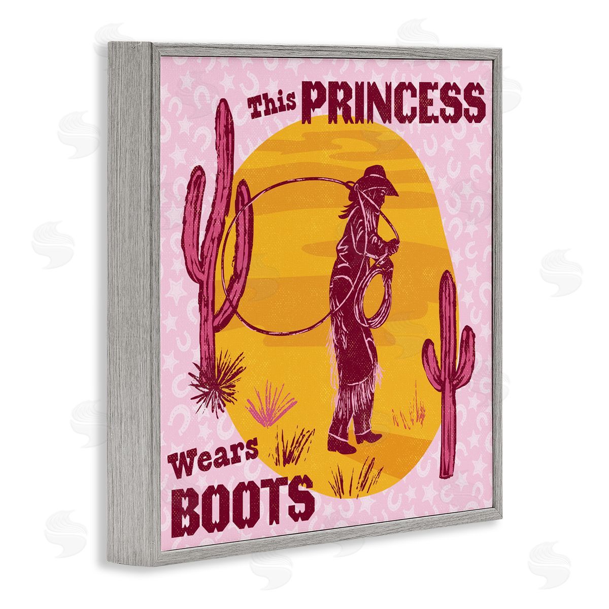 Diane Labombarbe This Princess Wears Boots Canvas Wall Art Print