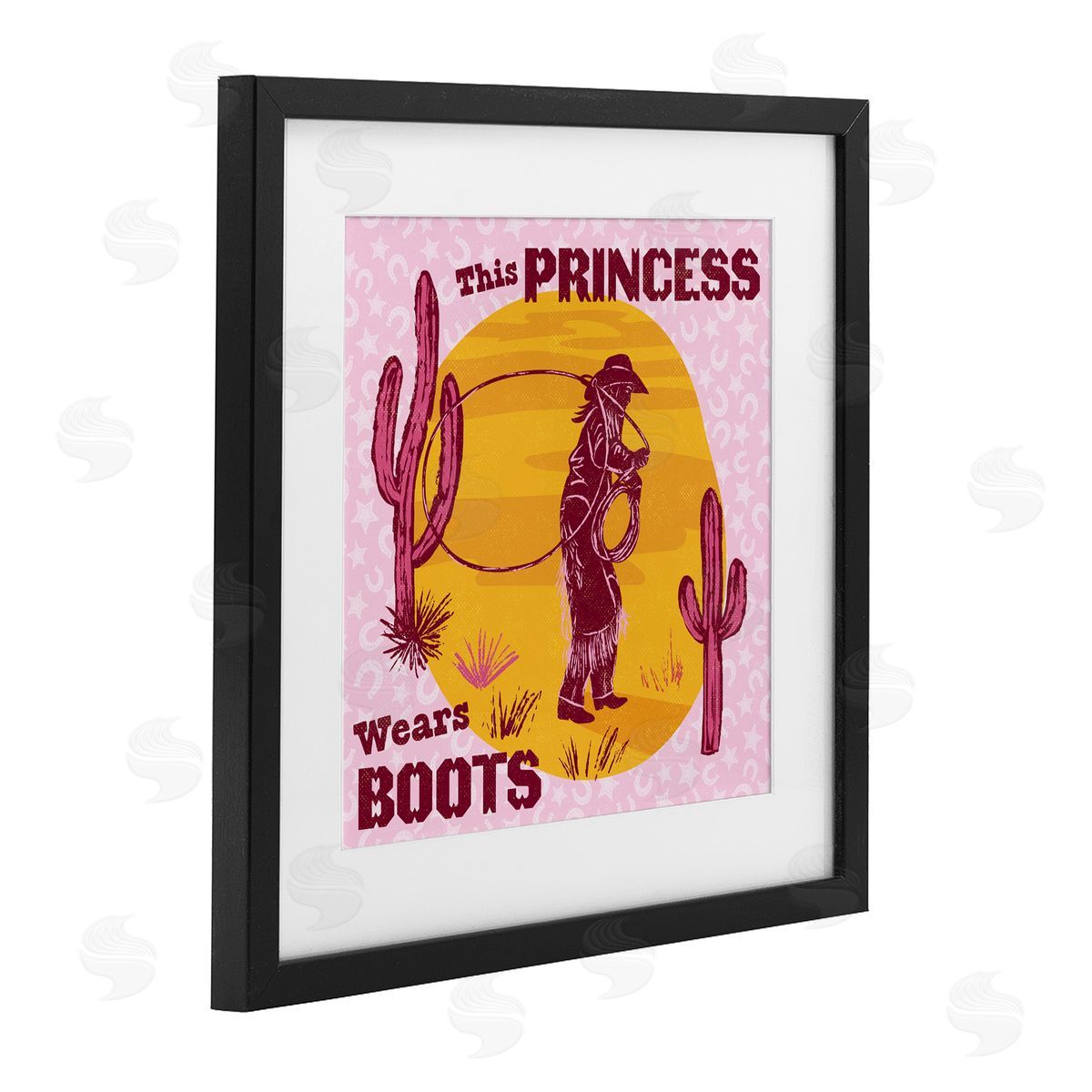 Diane Labombarbe This Princess Wears Boots Canvas Wall Art Print