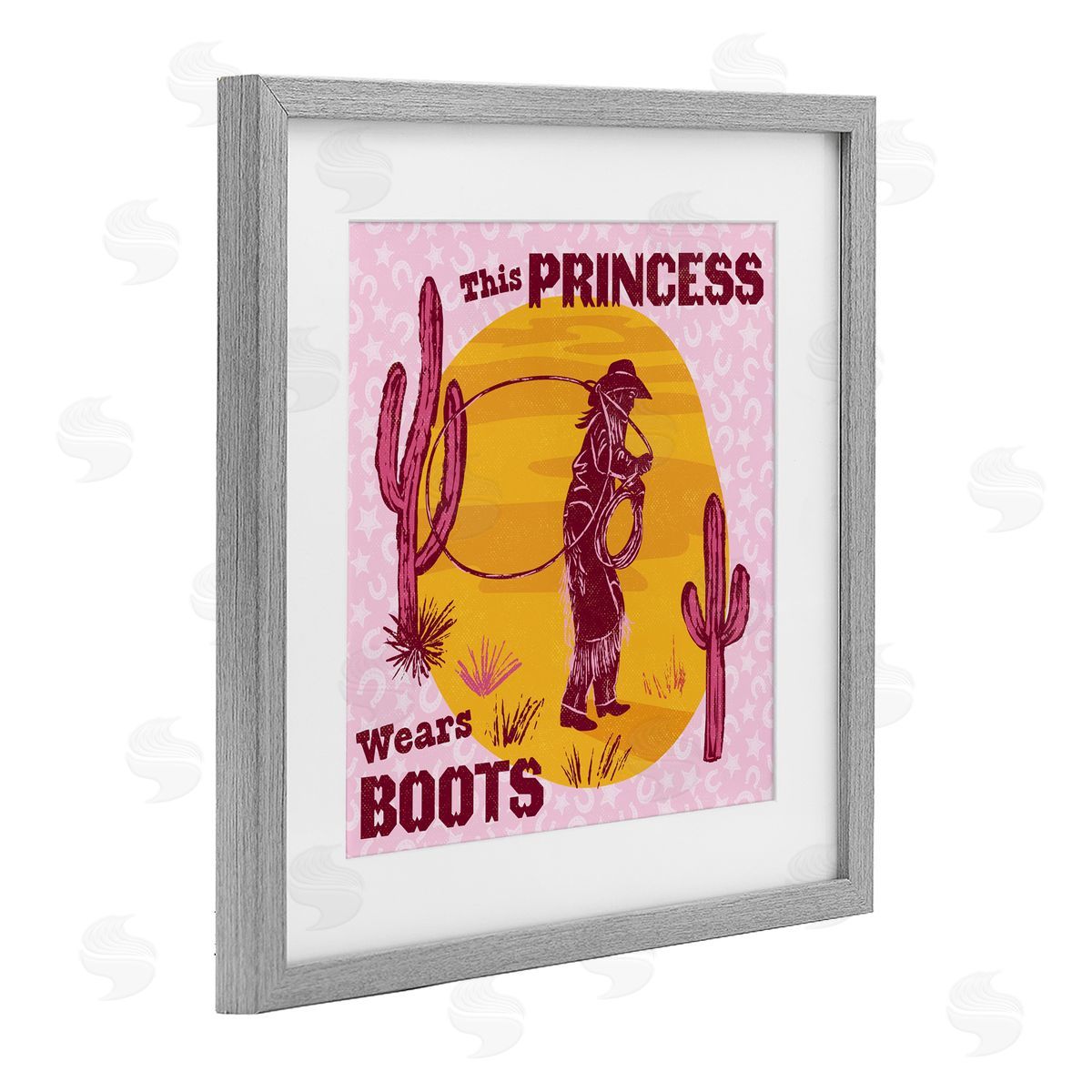 Diane Labombarbe This Princess Wears Boots Canvas Wall Art Print