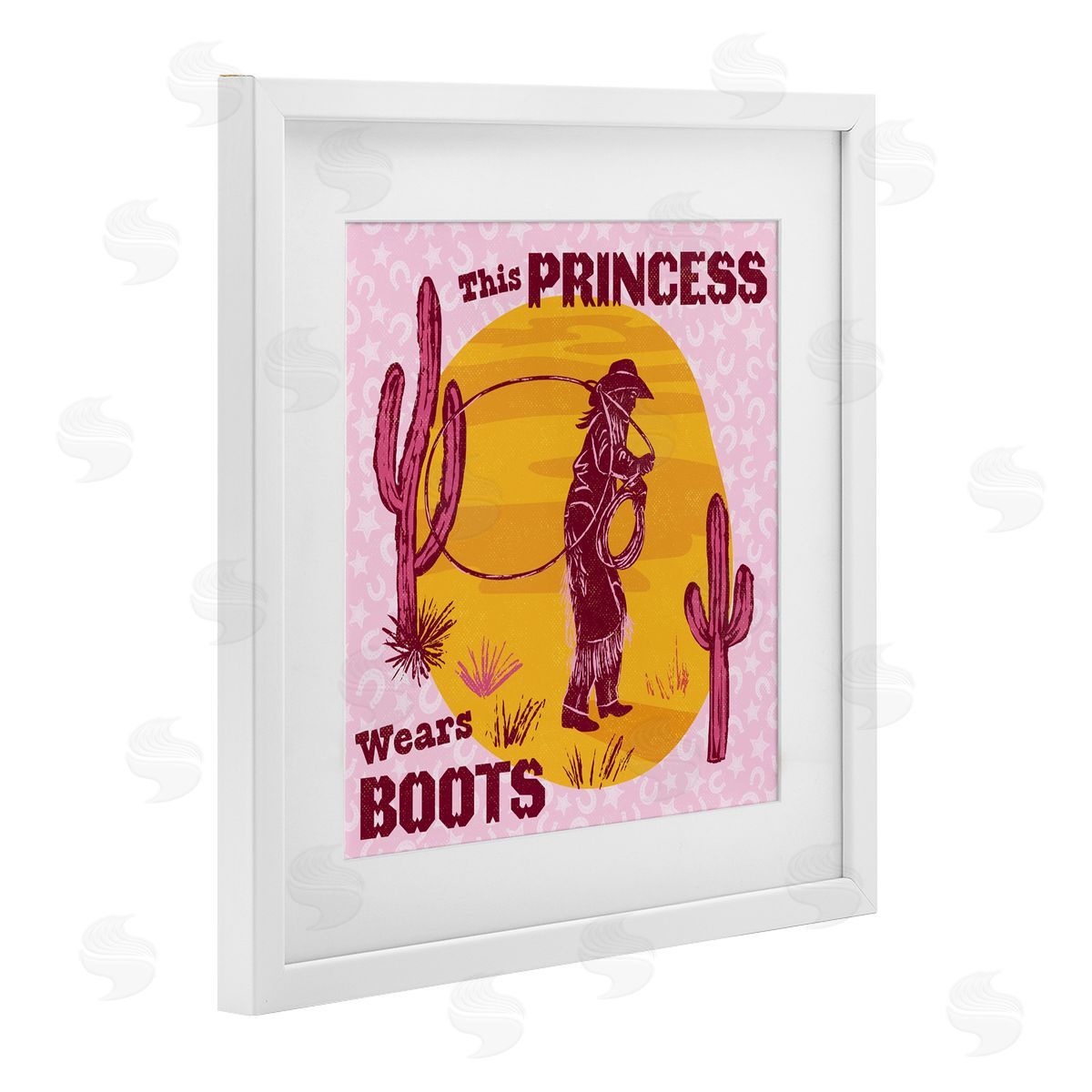 Diane Labombarbe This Princess Wears Boots Canvas Wall Art Print