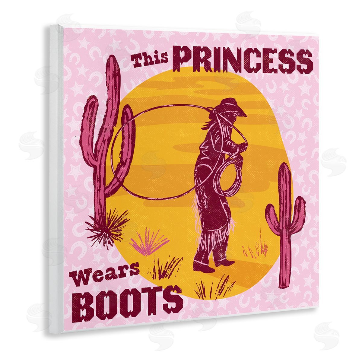 Diane Labombarbe This Princess Wears Boots Canvas Wall Art Print