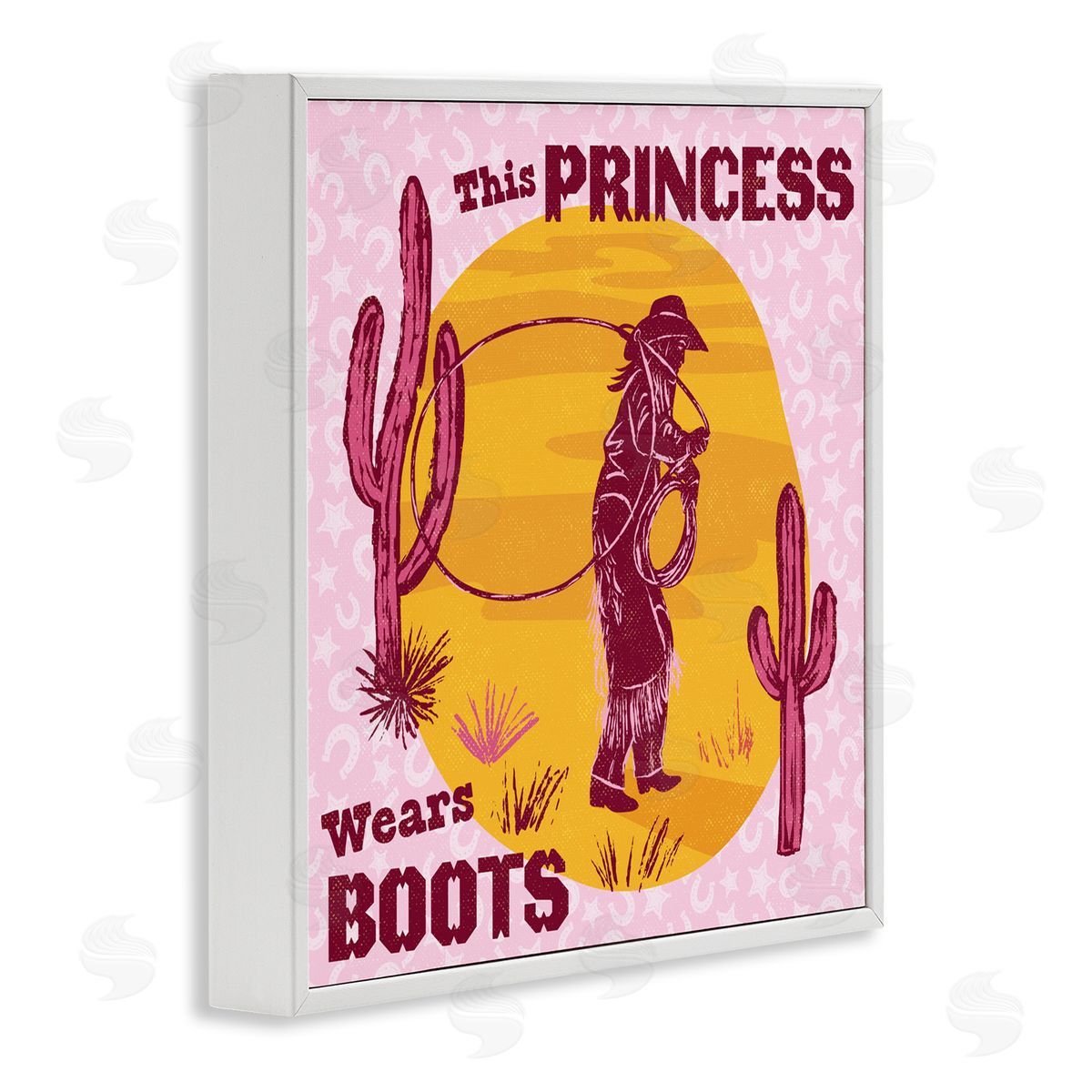 Diane Labombarbe This Princess Wears Boots Canvas Wall Art Print