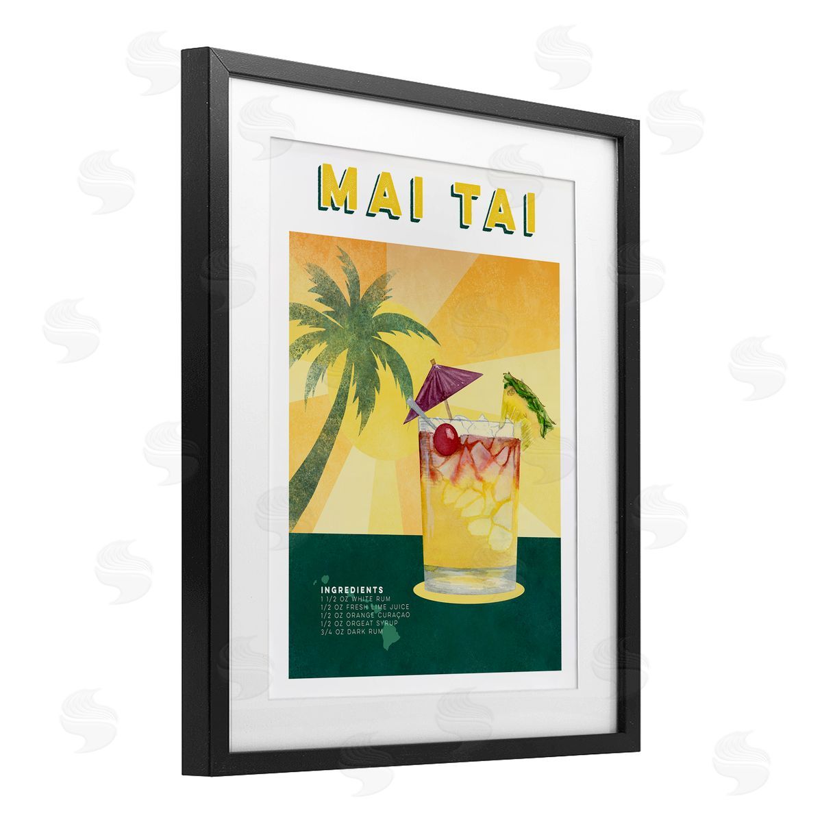 Brett Blumenthal Tropical Mai Tai Recipe Canvas Wall Art Print