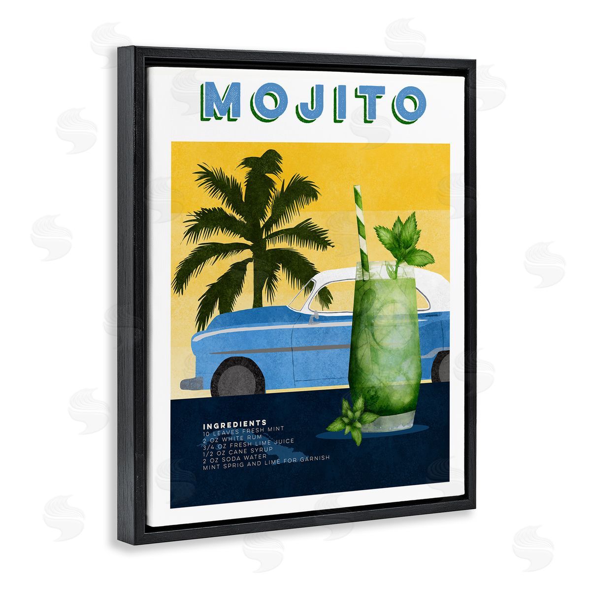 Brett Blumenthal Mojito & Automobile Recipe Canvas Wall Art Print