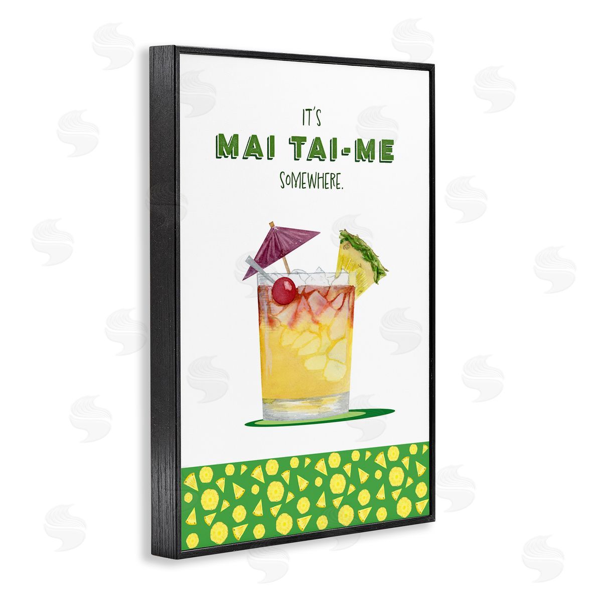 Brett Blumenthal Mai Tai-me Somewhere Cocktail Canvas Wall Art Print